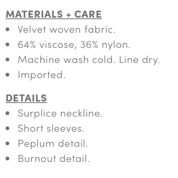 TORRID Peplum Velvet Burnout Surplice Short Sleeve Top Size 3/22-24 - Picture 3 of 7